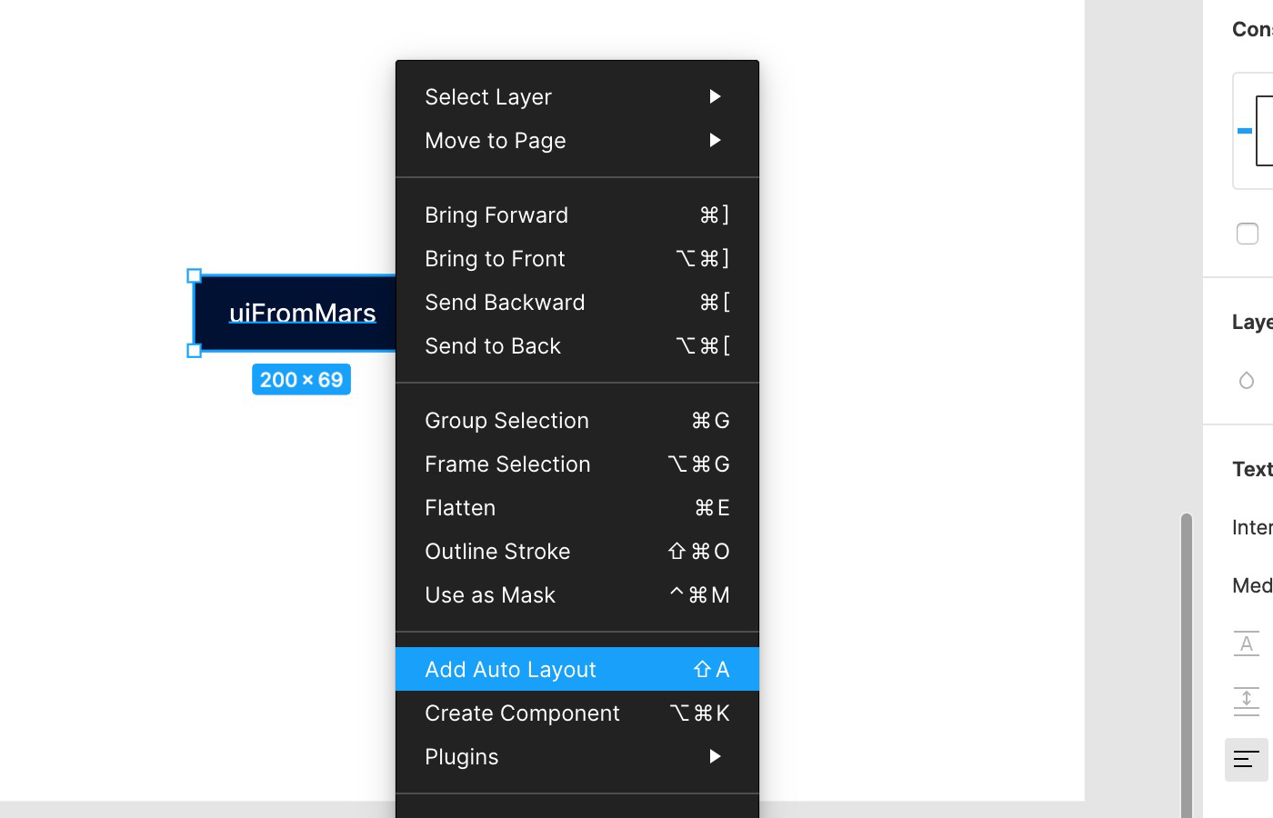Aplica Auto Layout con el menú secundario