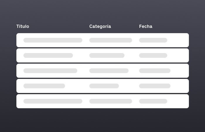 Guía diseño tablas UI